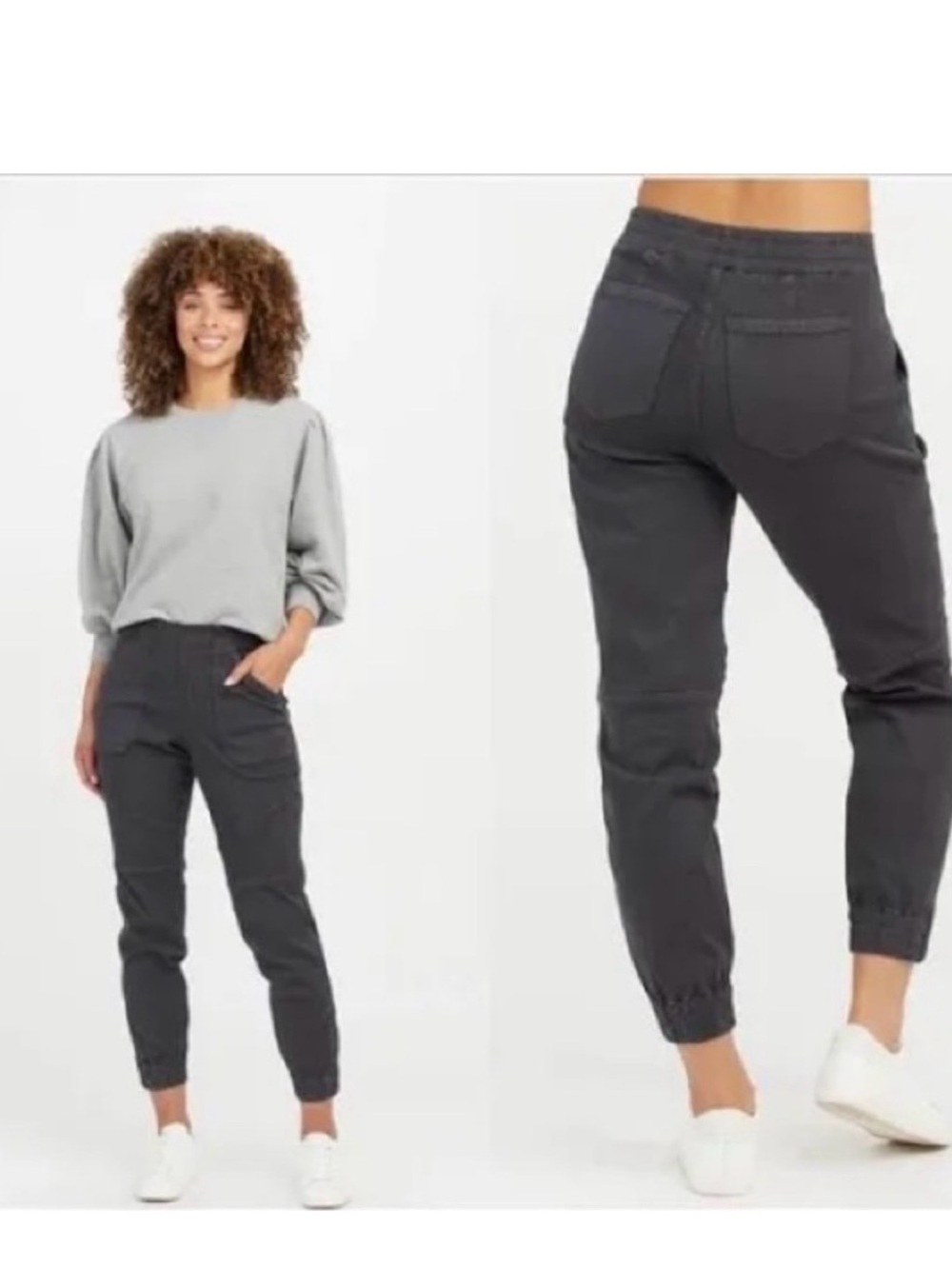 SPANX Charcoal Utility Jogger Pants